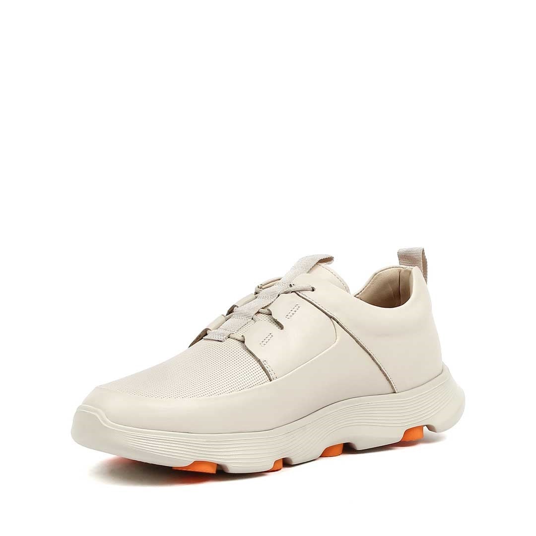 Erkek Bej Deri Sneaker