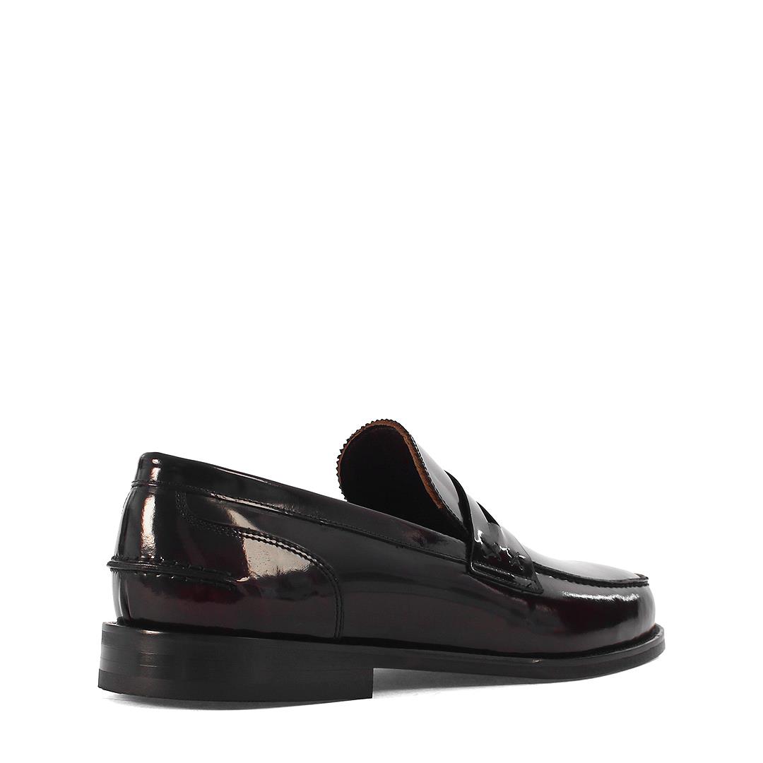 Erkek Bordo Açma Deri Loafer