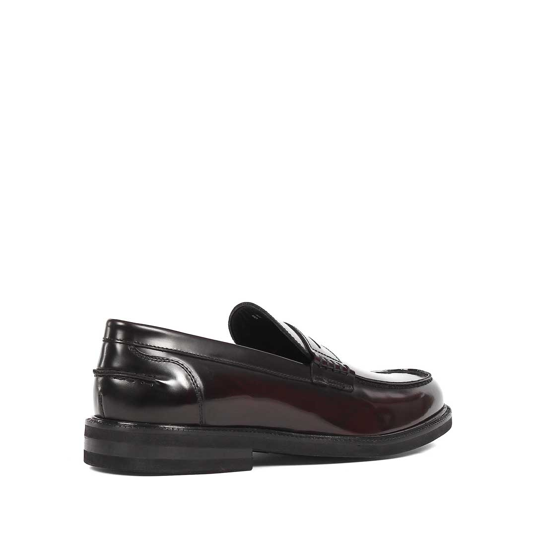 Erkek Bordo Açma Deri Loafer