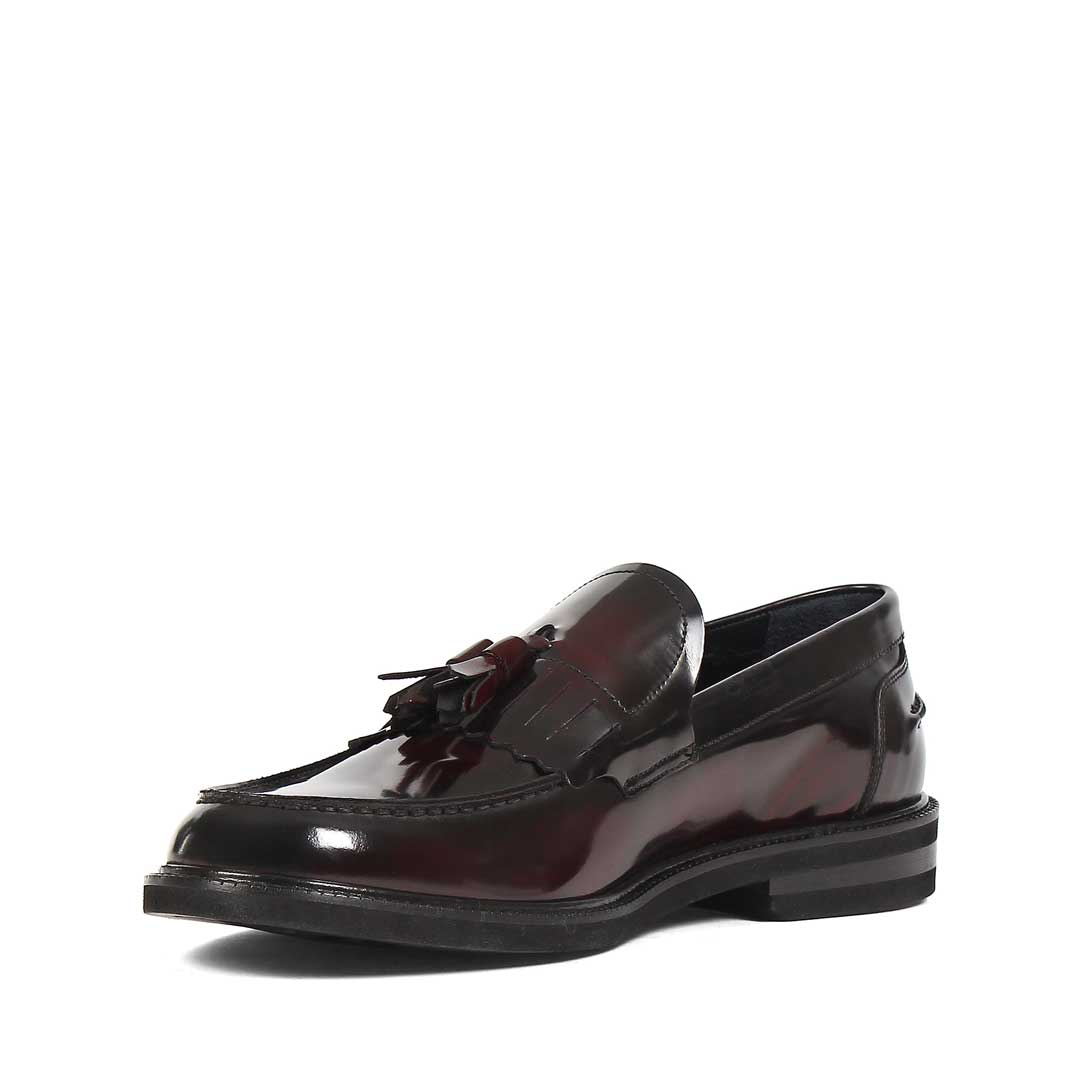 Erkek Bordo Açma Deri Loafer