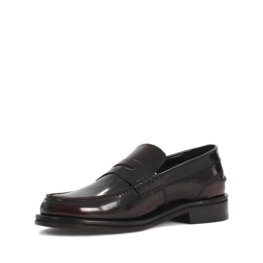 Erkek Bordo Açma Deri Loafer