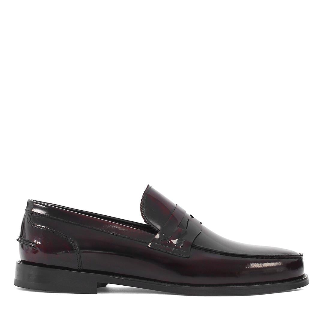Erkek Bordo Açma Deri Loafer