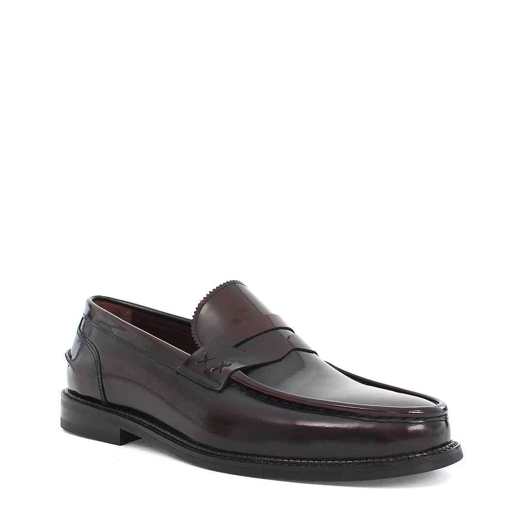 Erkek Bordo Açma Deri Loafer