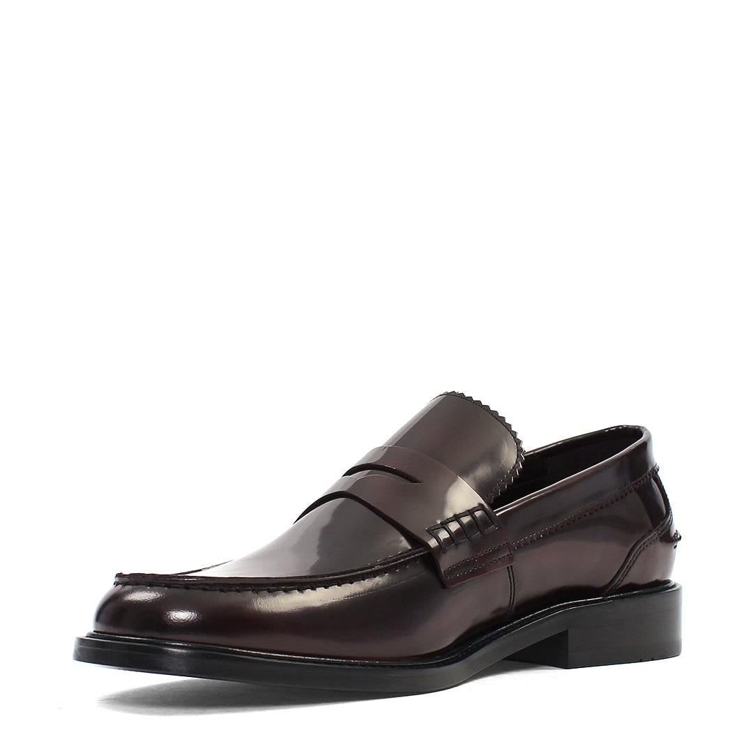 Erkek Bordo Açma Deri Loafer