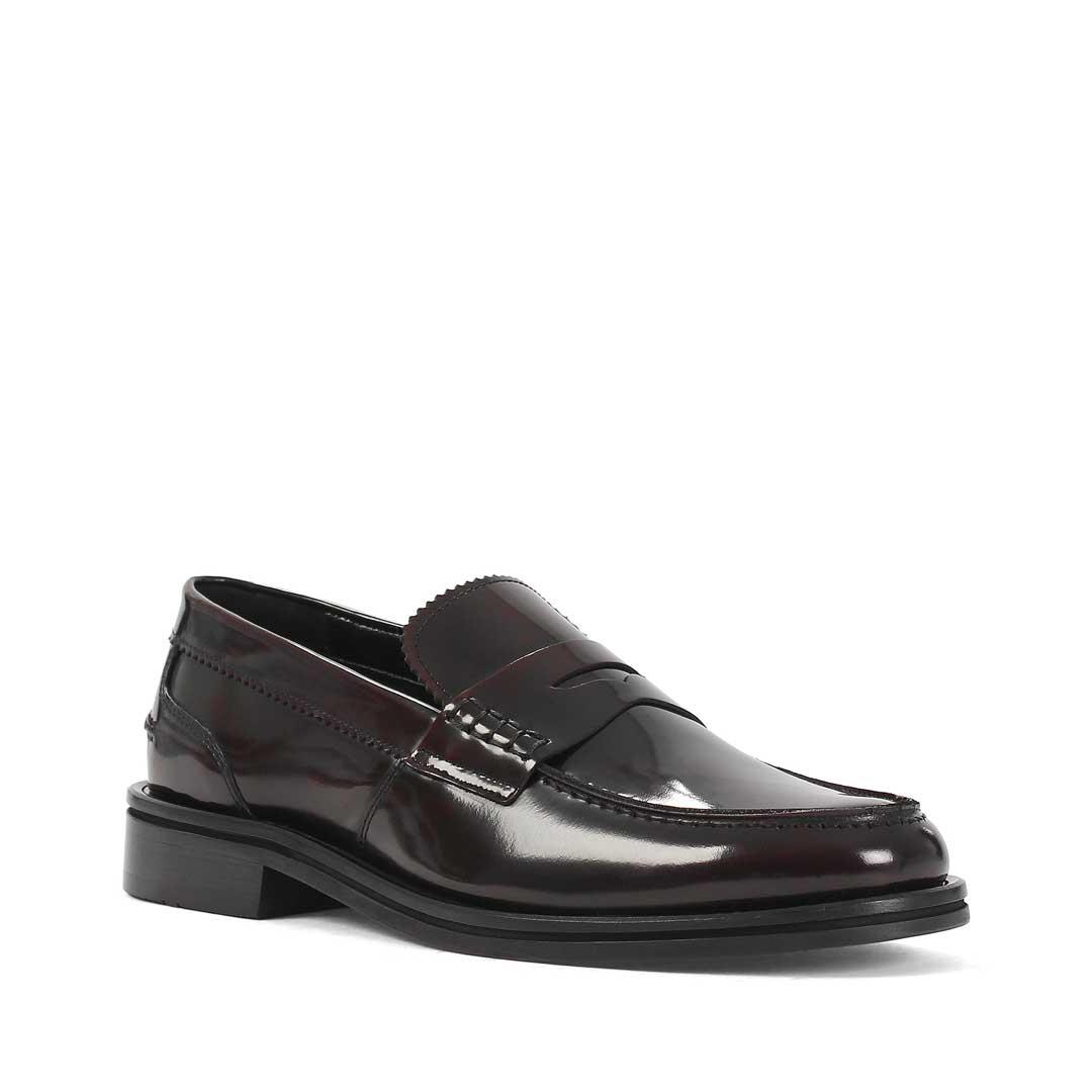Erkek Bordo Açma Deri Loafer