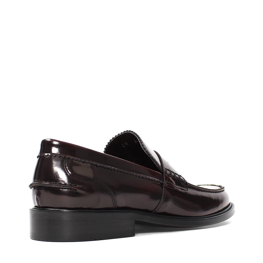 Erkek Bordo Açma Deri Loafer