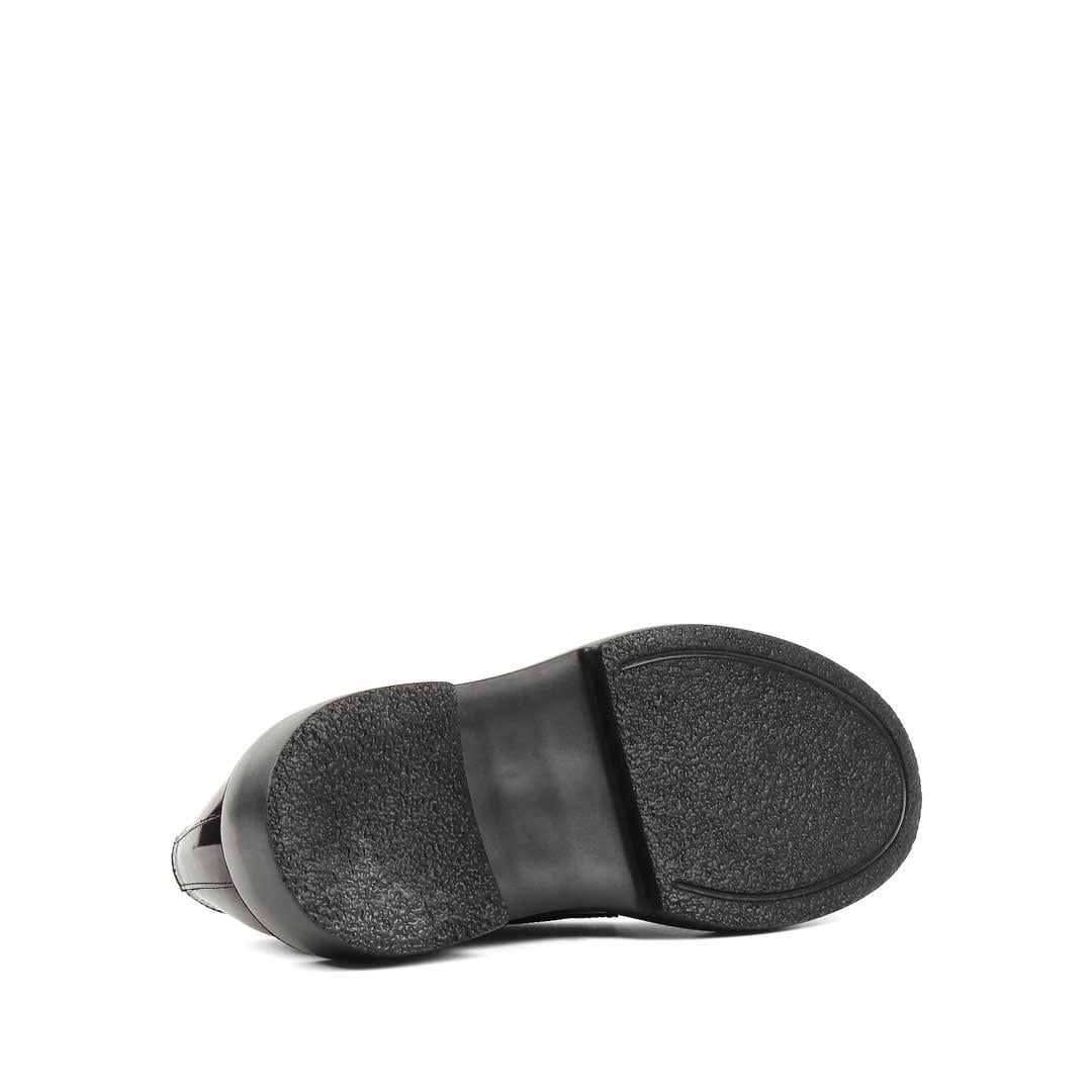 Erkek Bordo Çift Tokalı Açma Deri Loafer