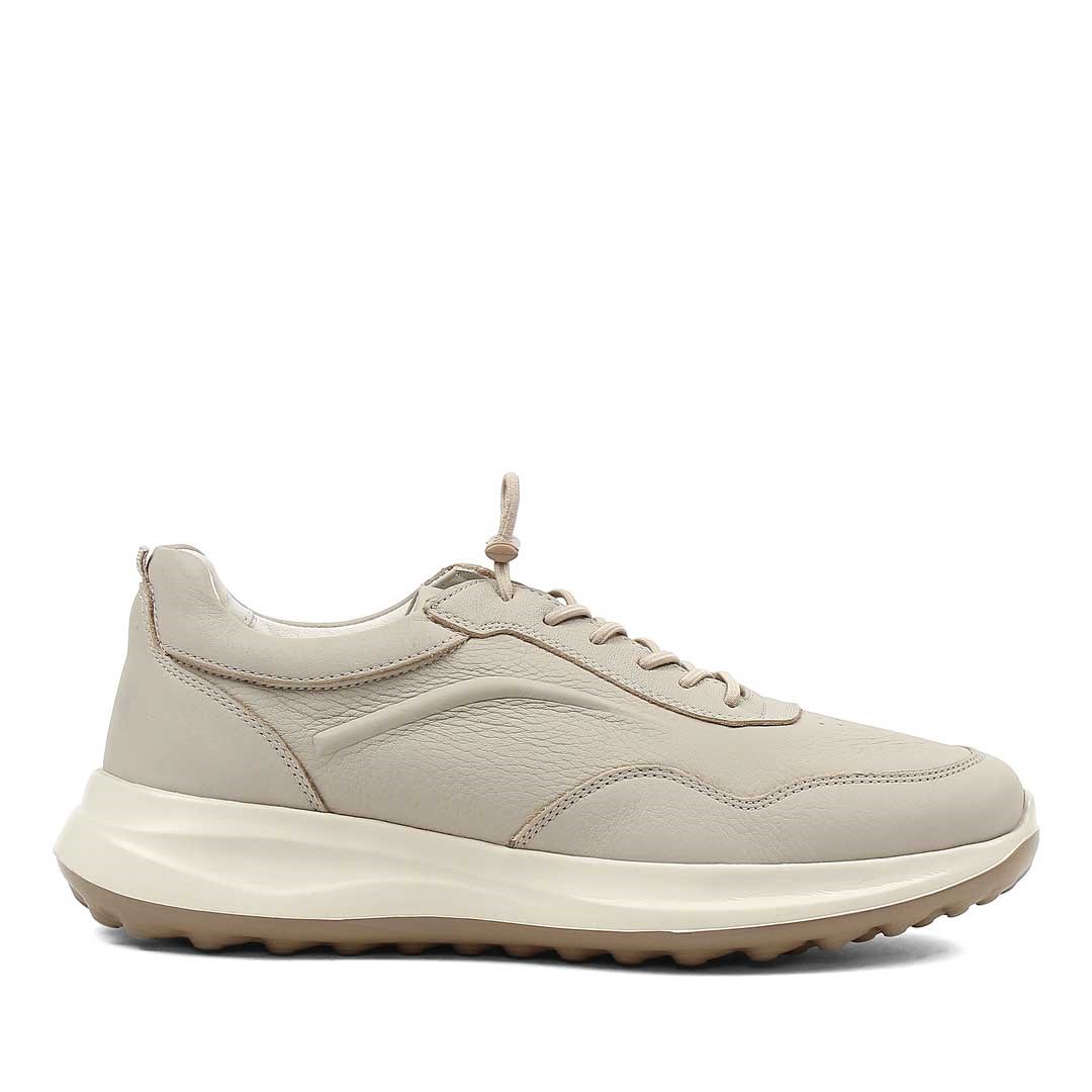 Erkek Gri Bağcıklı Kalın Tabanlı Sneaker