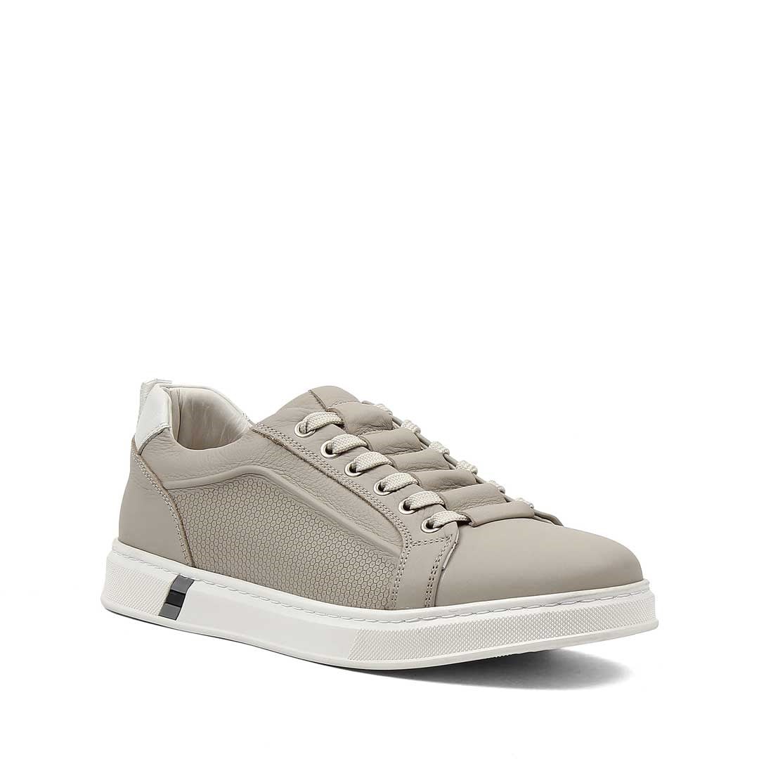 Erkek Gri Baskılı Kalın Tabanlı Sneaker