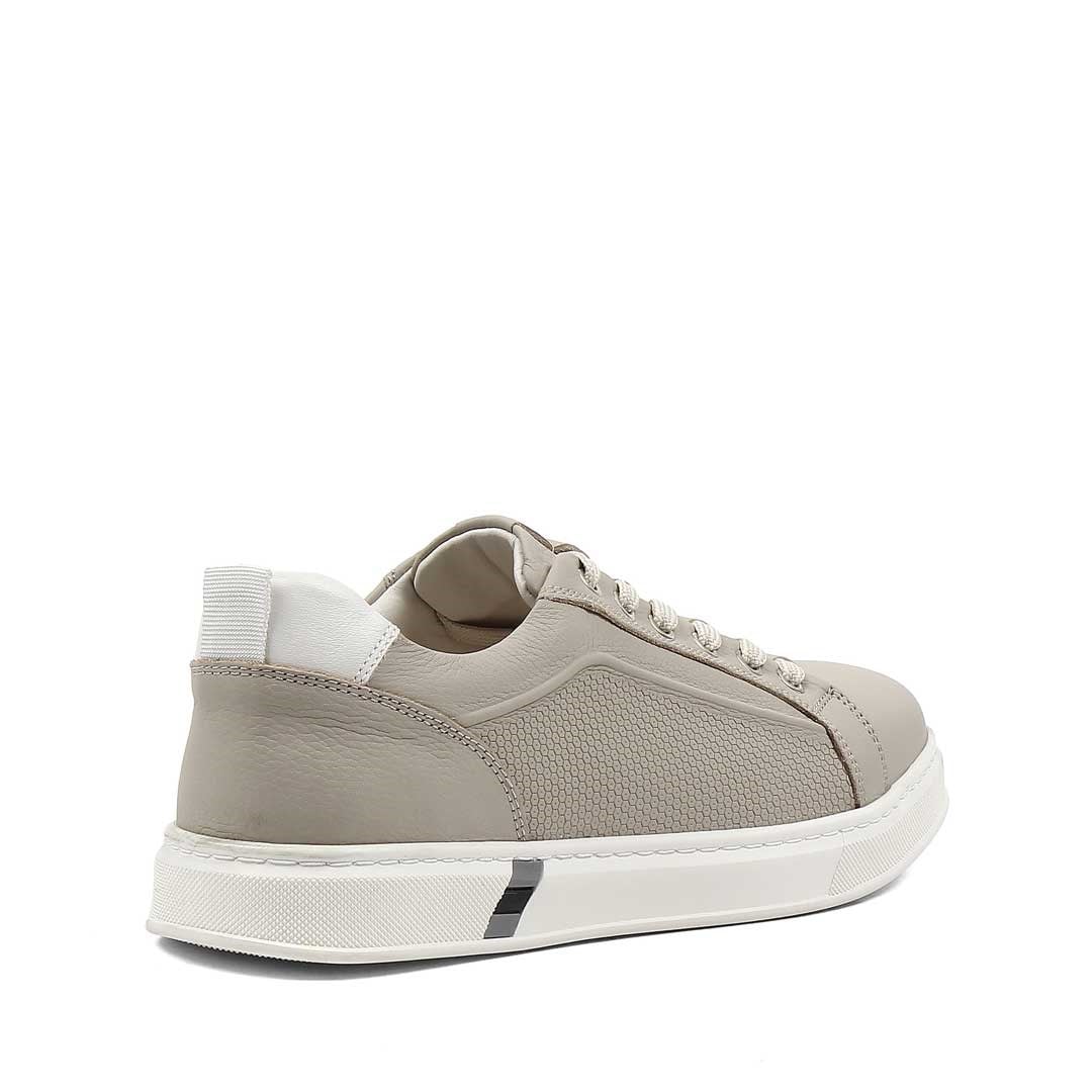 Erkek Gri Baskılı Kalın Tabanlı Sneaker