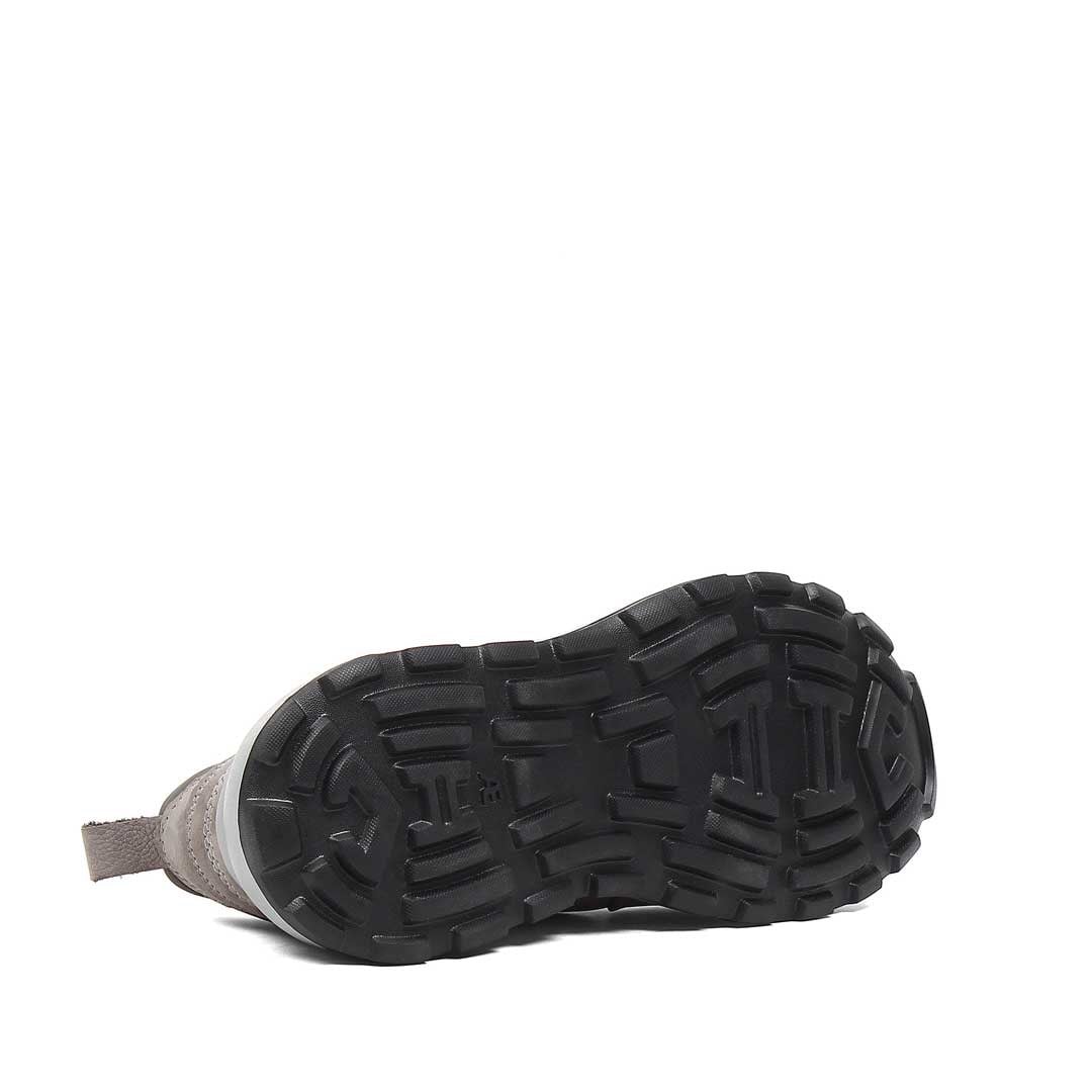 Erkek Gri Kalın Tabanlı Nubuk Deri Sneaker