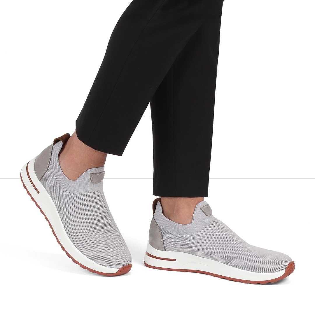 Erkek Gri Kalın Tabanlı Sneaker