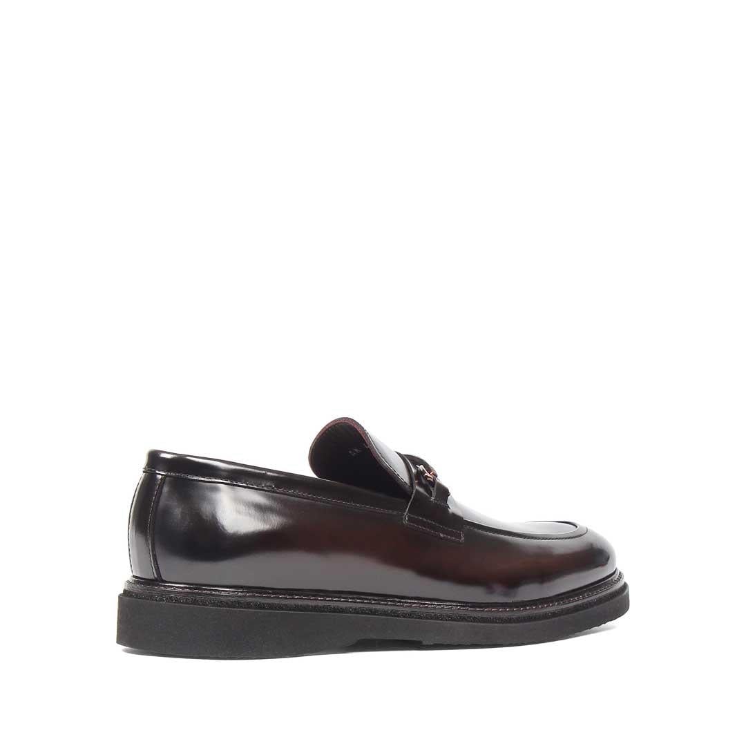 Erkek Kahverengi Açma Deri Loafer
