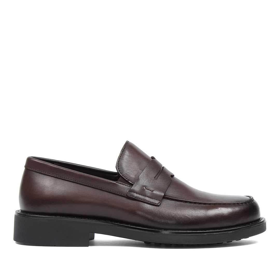 Erkek Kahverengi Deri Loafer