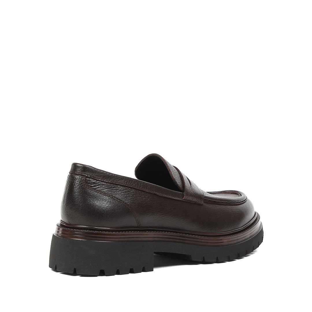 Erkek Kahverengi Deri Loafer