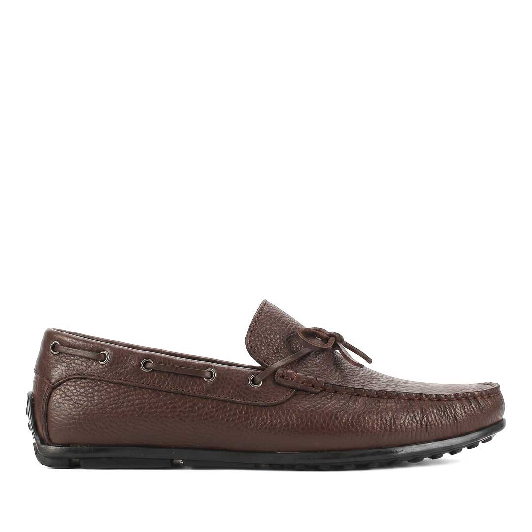 Erkek Kahverengi Deri Loafer
