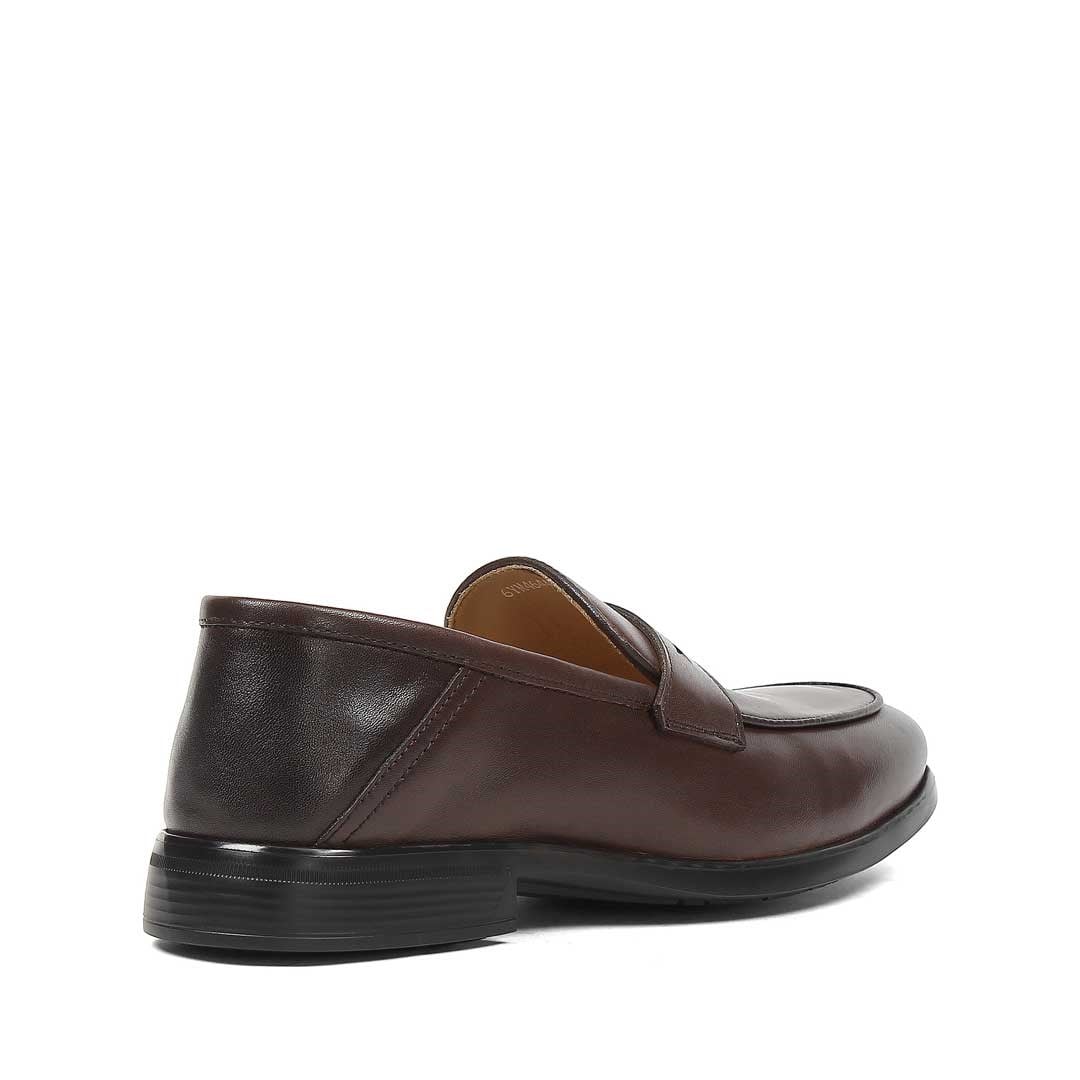 Erkek Kahverengi Deri Loafer