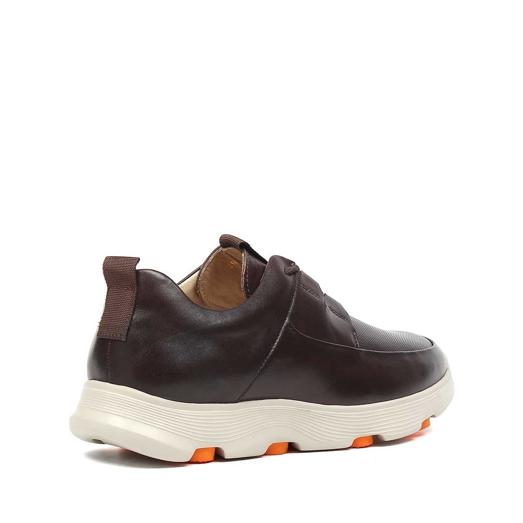 Erkek Kahverengi Deri Sneaker
