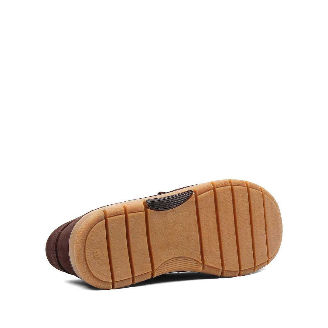 Erkek Kahverengi Nubuk Deri Loafer