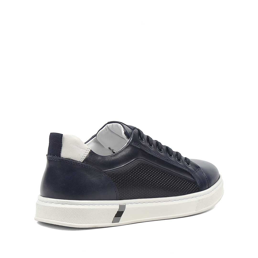 Erkek Lacivert Baskılı Kalın Tabanlı Sneaker