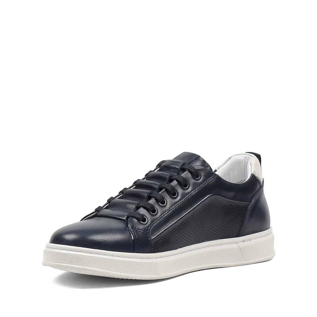 Erkek Lacivert Baskılı Kalın Tabanlı Sneaker
