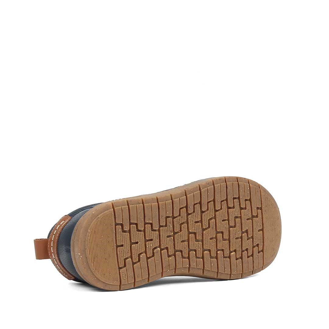 Erkek Lacivert Deri Sneaker