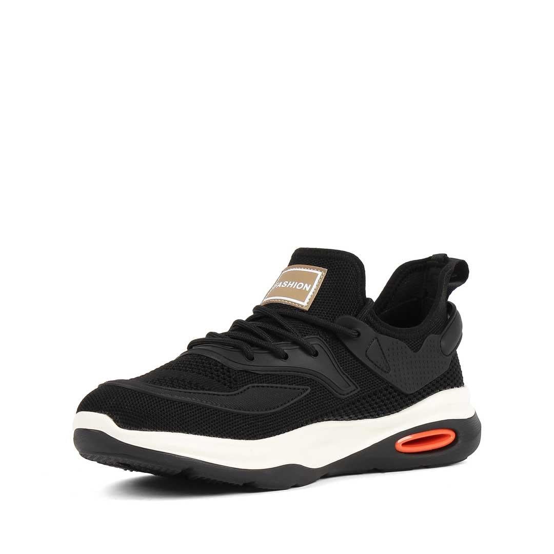 Erkek Siyah Bağcıklı Kalın Tabanlı Sneaker