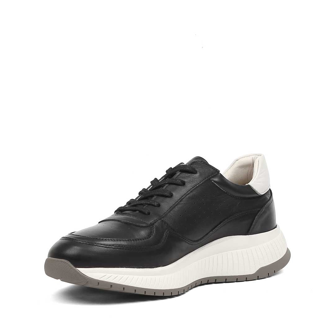 Erkek Siyah Bağcıklı Kalın Tabanlı Sneaker