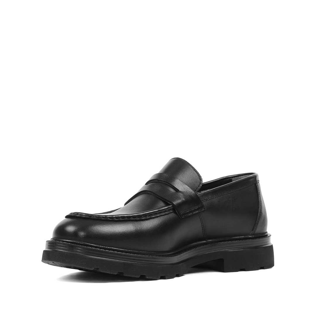Erkek Siyah Deri Loafer