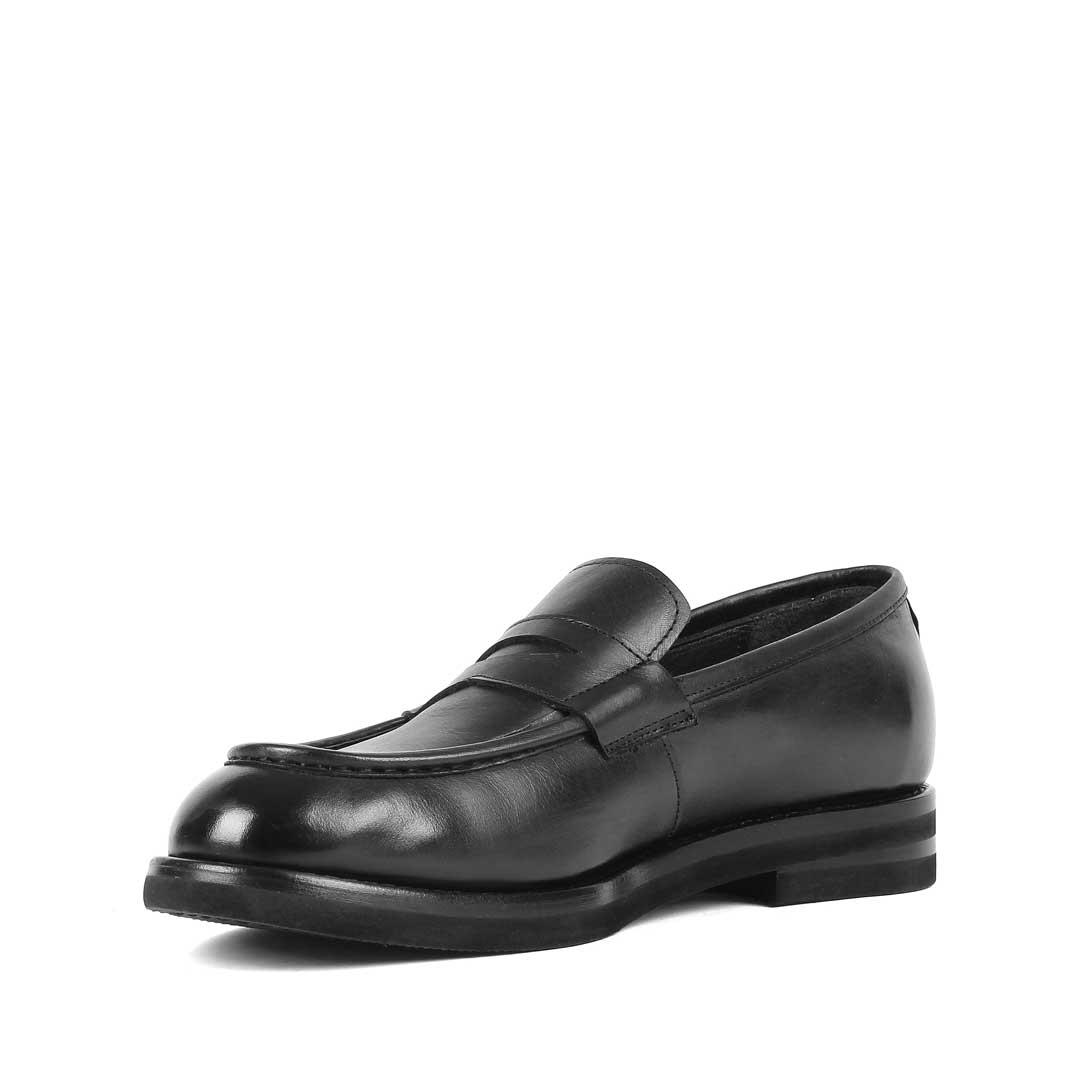 Erkek Siyah Deri Loafer