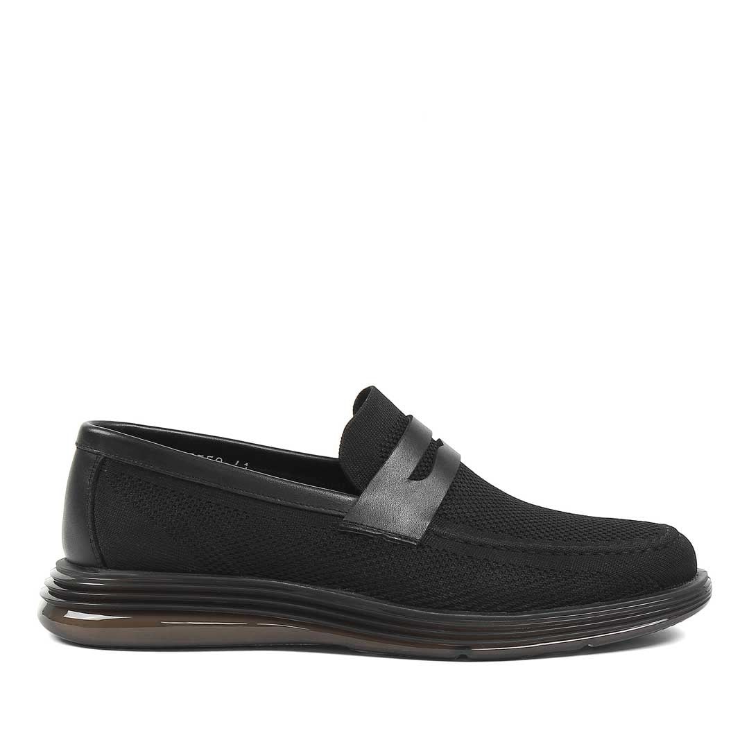 Erkek Siyah Deri Loafer