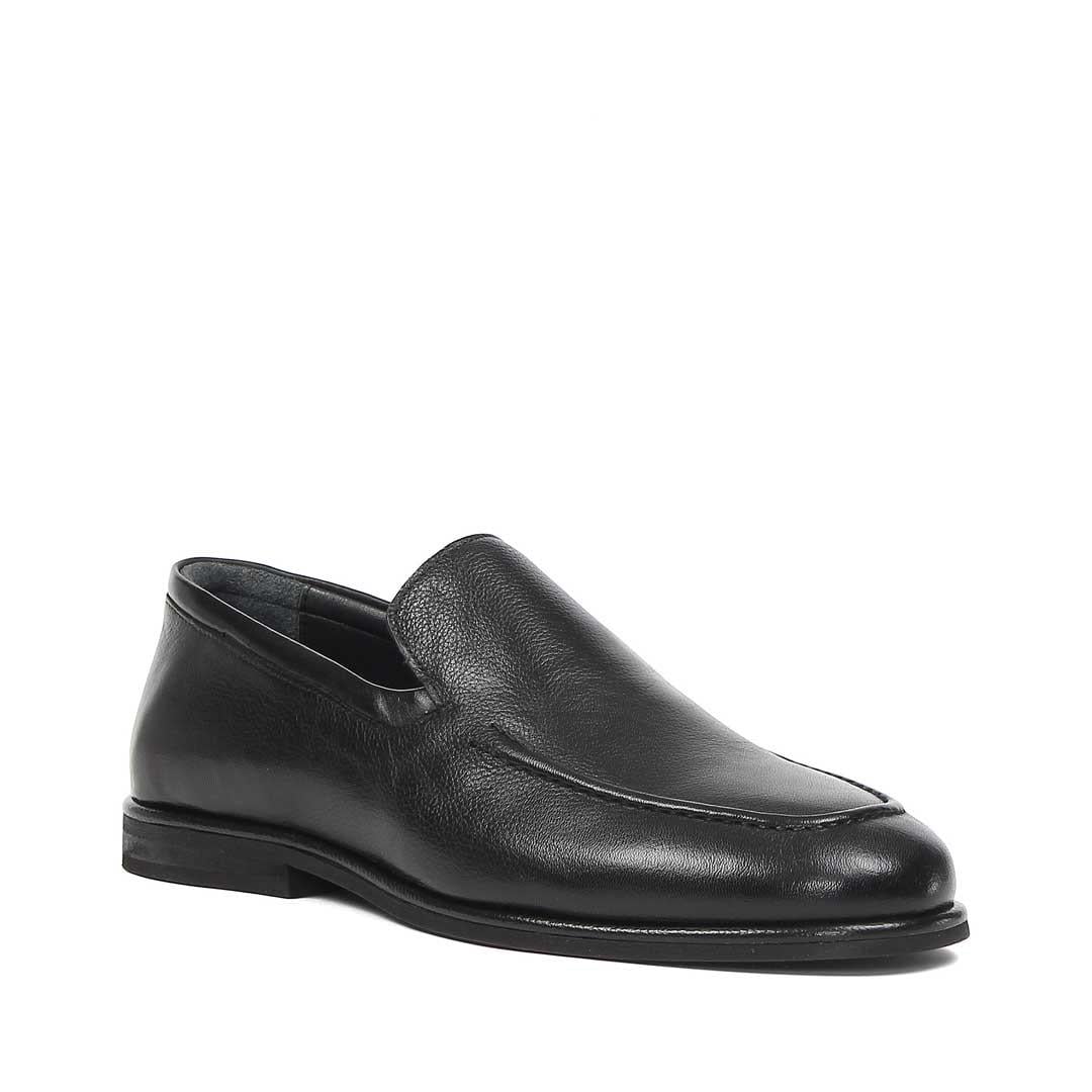 Erkek Siyah Deri Loafer