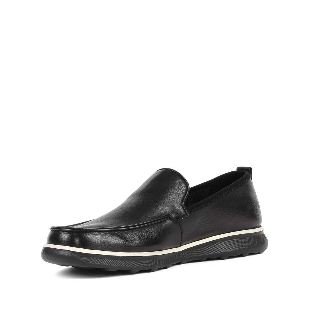 Erkek Siyah Deri Loafer