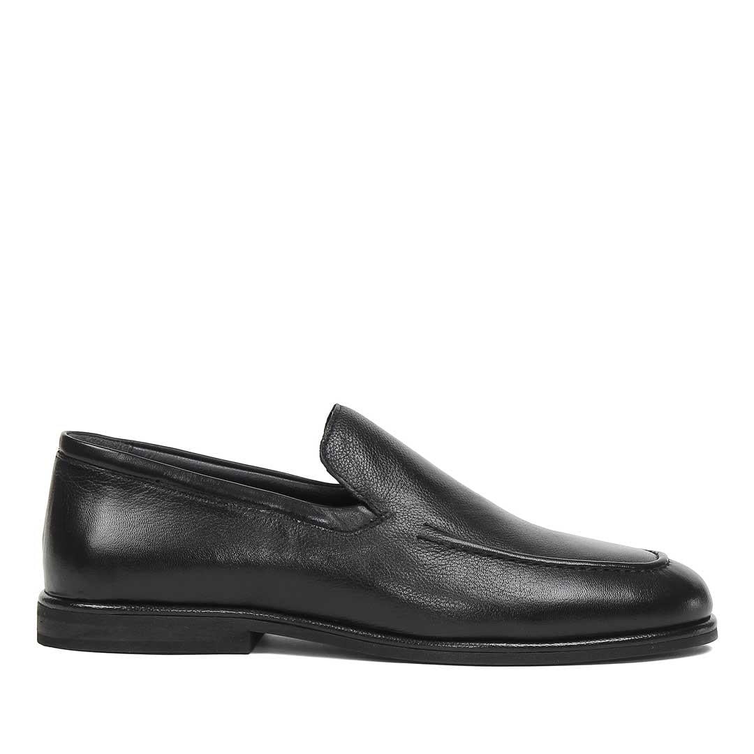 Erkek Siyah Deri Loafer