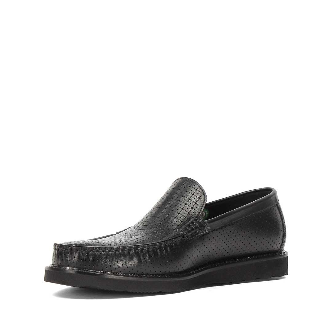 Erkek Siyah Deri Loafer
