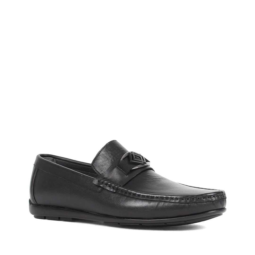 Erkek Siyah Deri Loafer