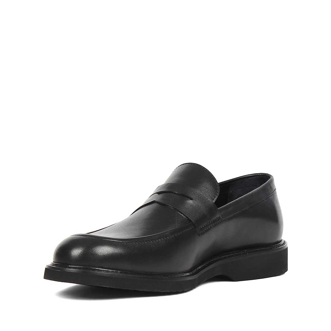 Erkek Siyah Deri Loafer
