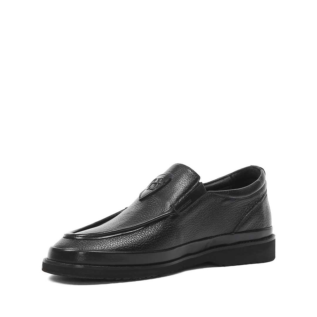 Erkek Siyah Deri Loafer