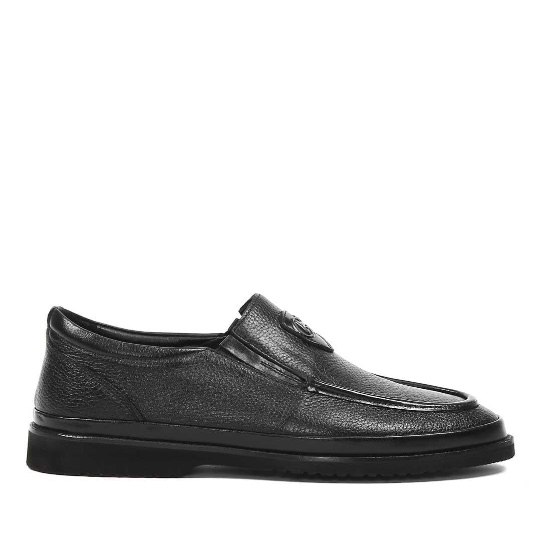 Erkek Siyah Deri Loafer