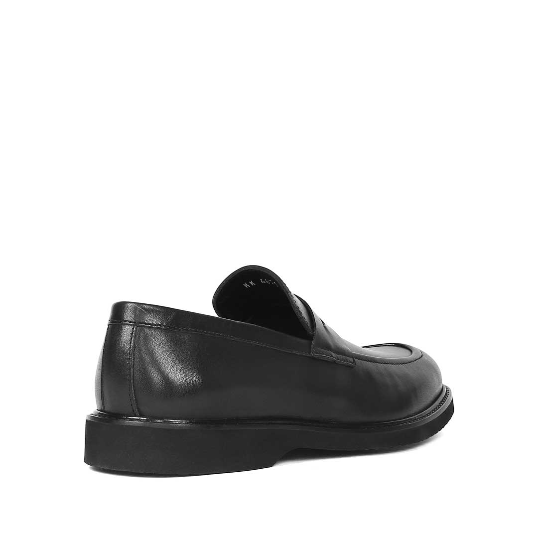 Erkek Siyah Deri Loafer