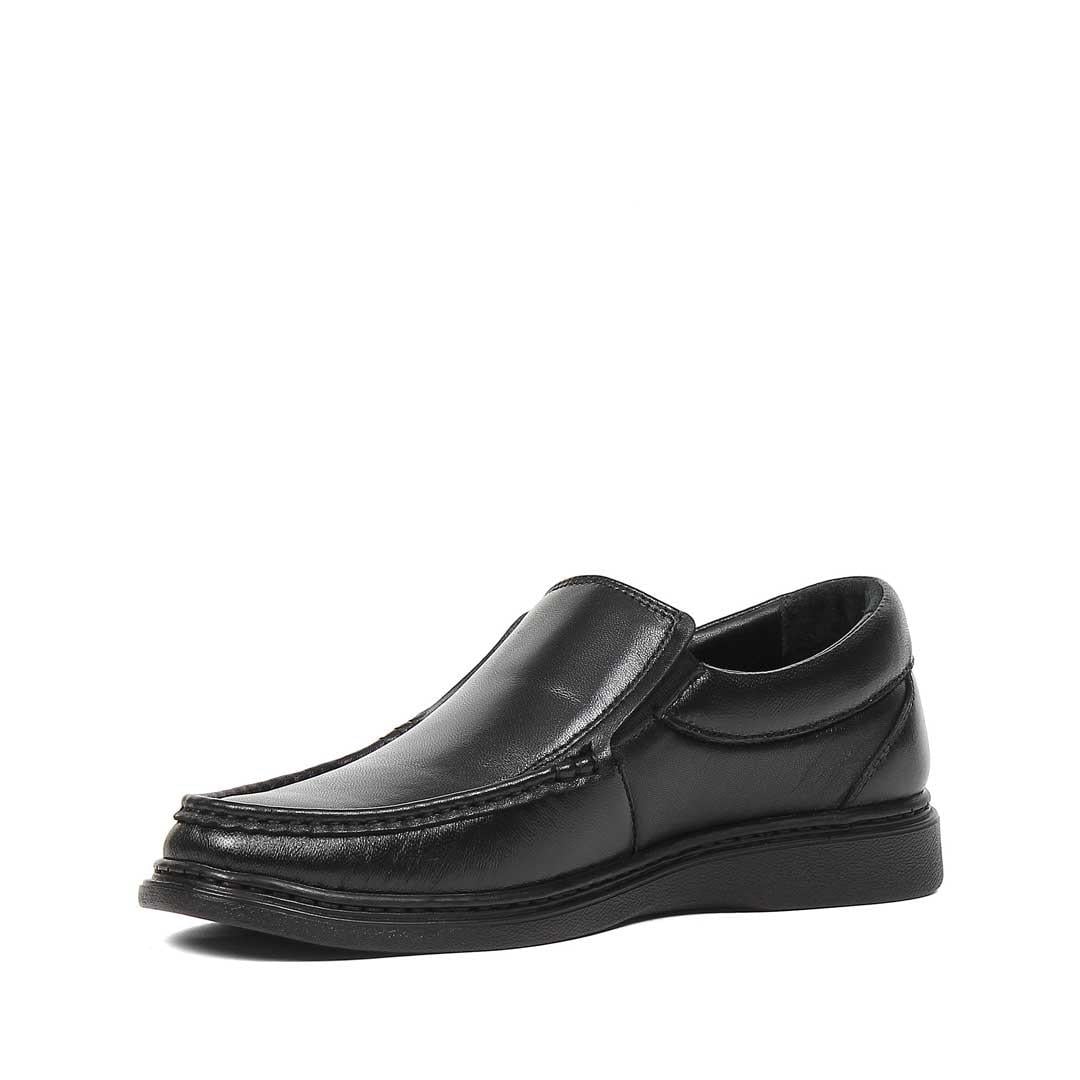 Erkek Siyah Deri Loafer