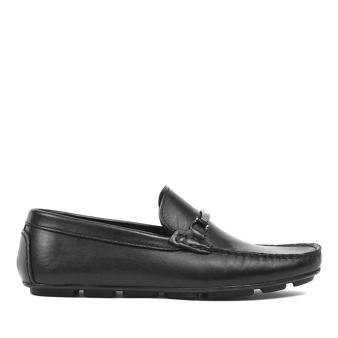 Erkek Siyah Deri Loafer