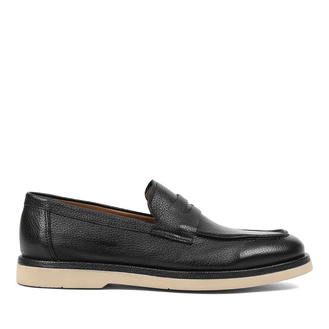Erkek Siyah Deri Loafer