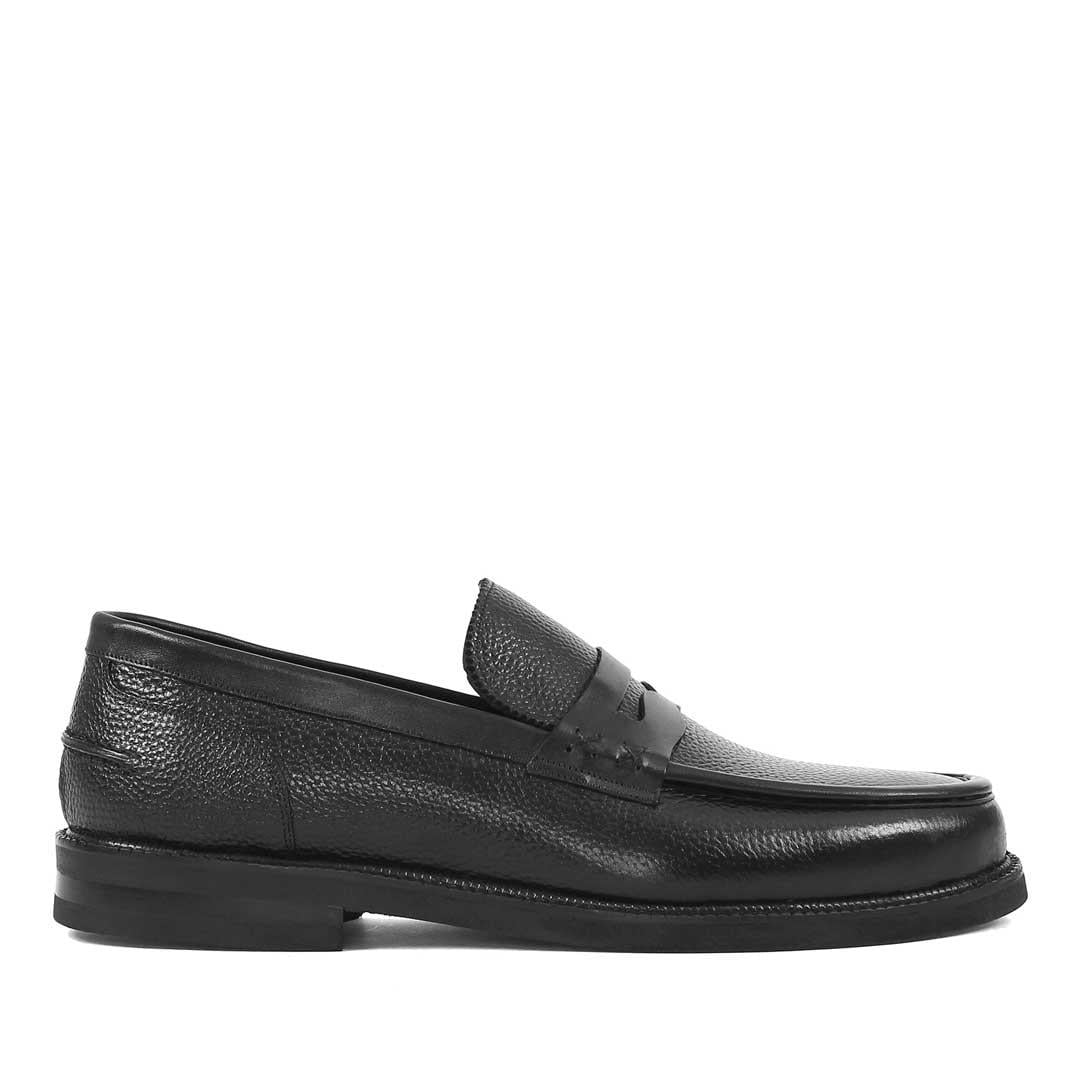 Erkek Siyah Deri Loafer