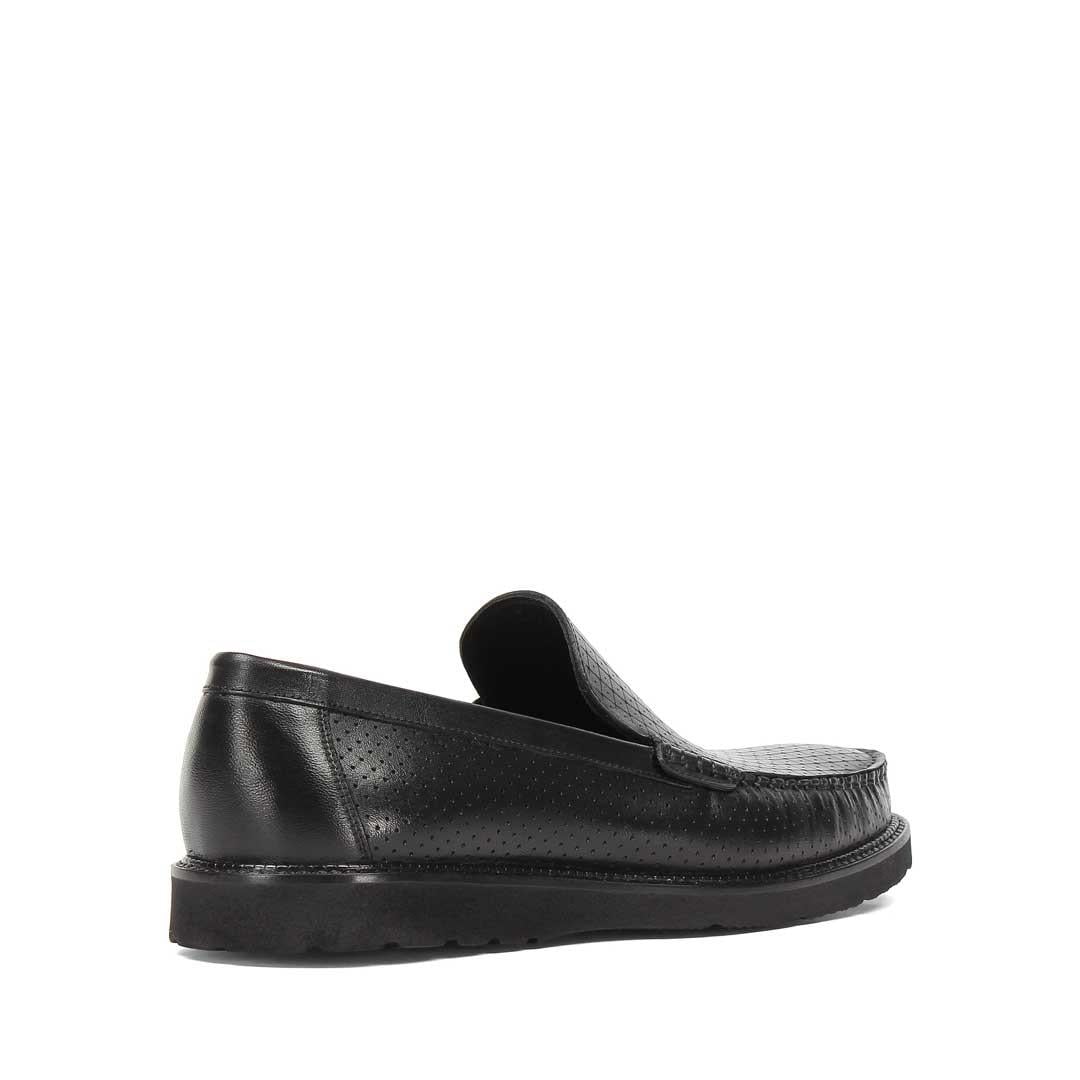 Erkek Siyah Deri Loafer