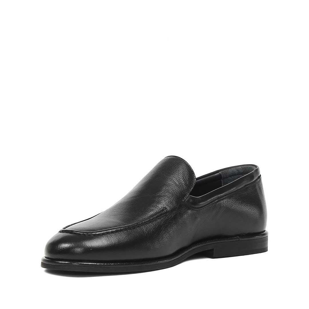 Erkek Siyah Deri Loafer