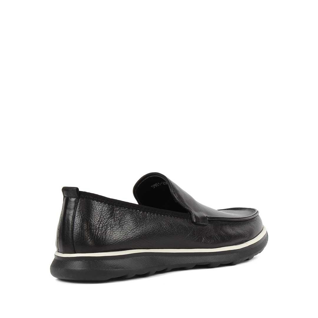 Erkek Siyah Deri Loafer
