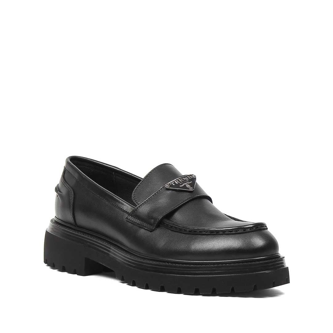 Erkek Siyah Deri Loafer
