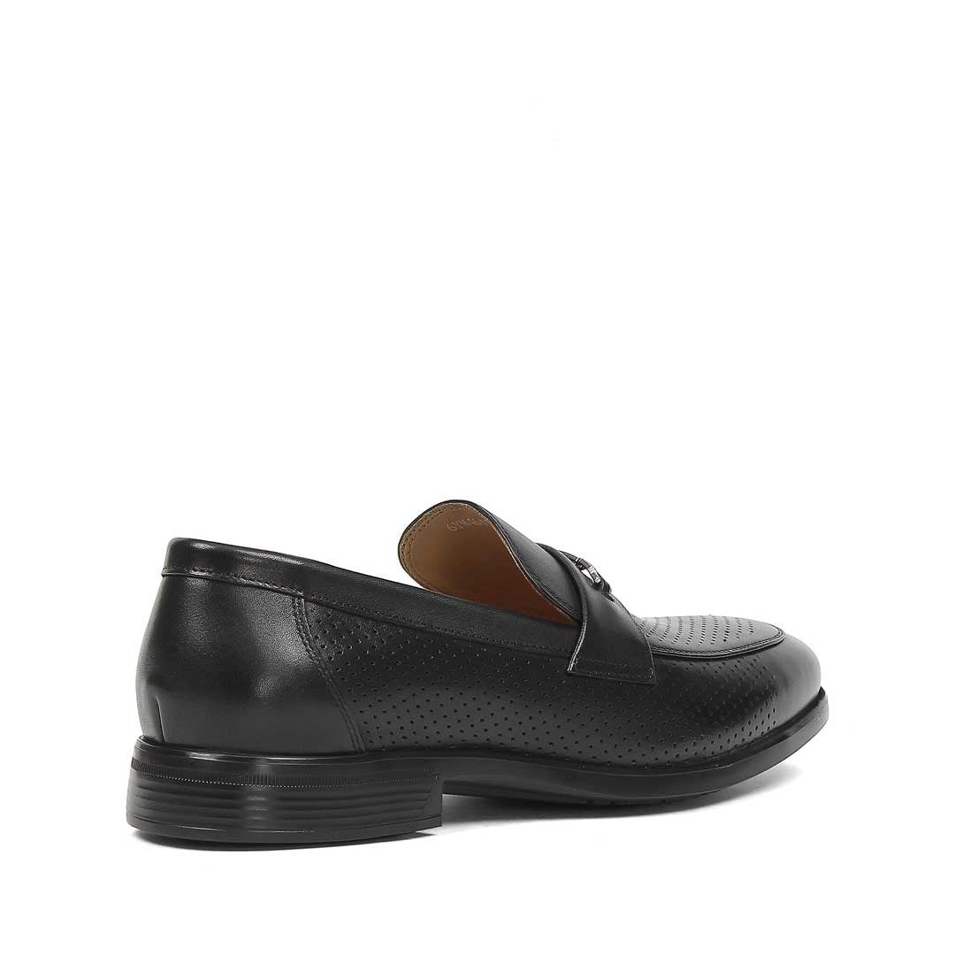 Erkek Siyah Deri Loafer