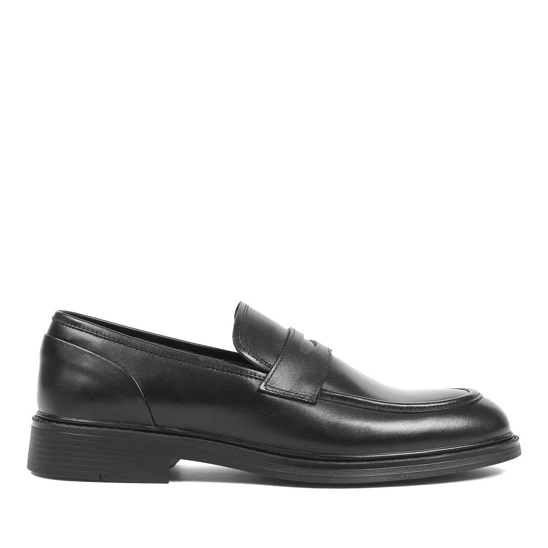 Erkek Siyah Deri Loafer